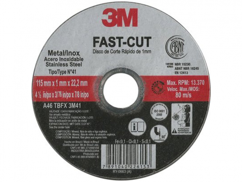 Disco de Corte Fino 3M Fast-Cut